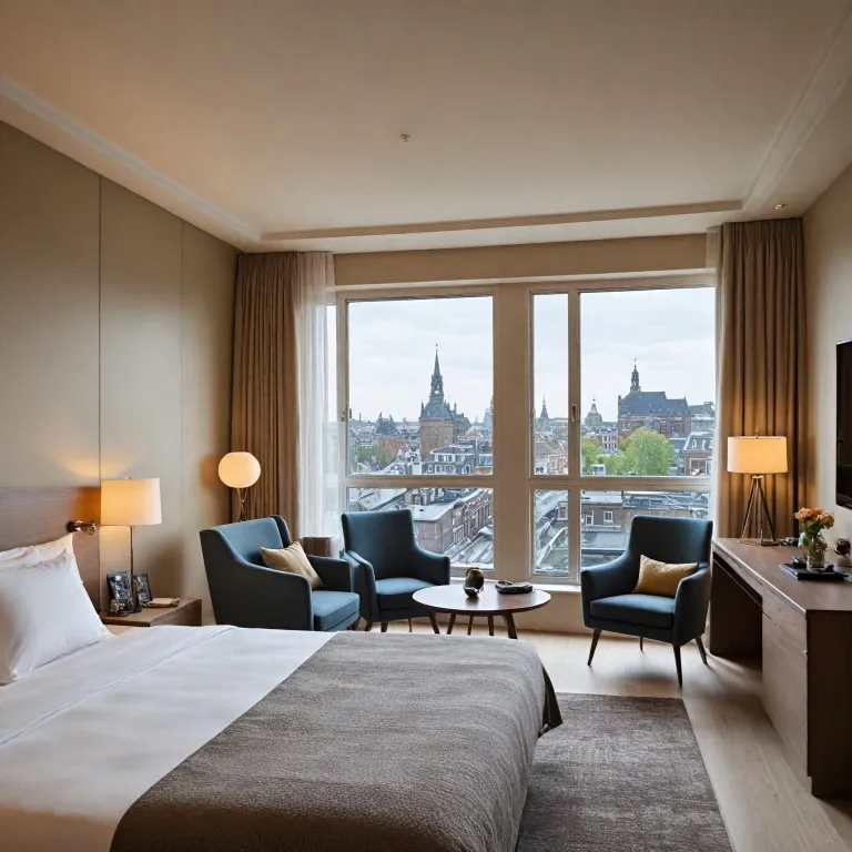 Experience the refined elegance of the twentyseven hotel junior suite in Amsterdam